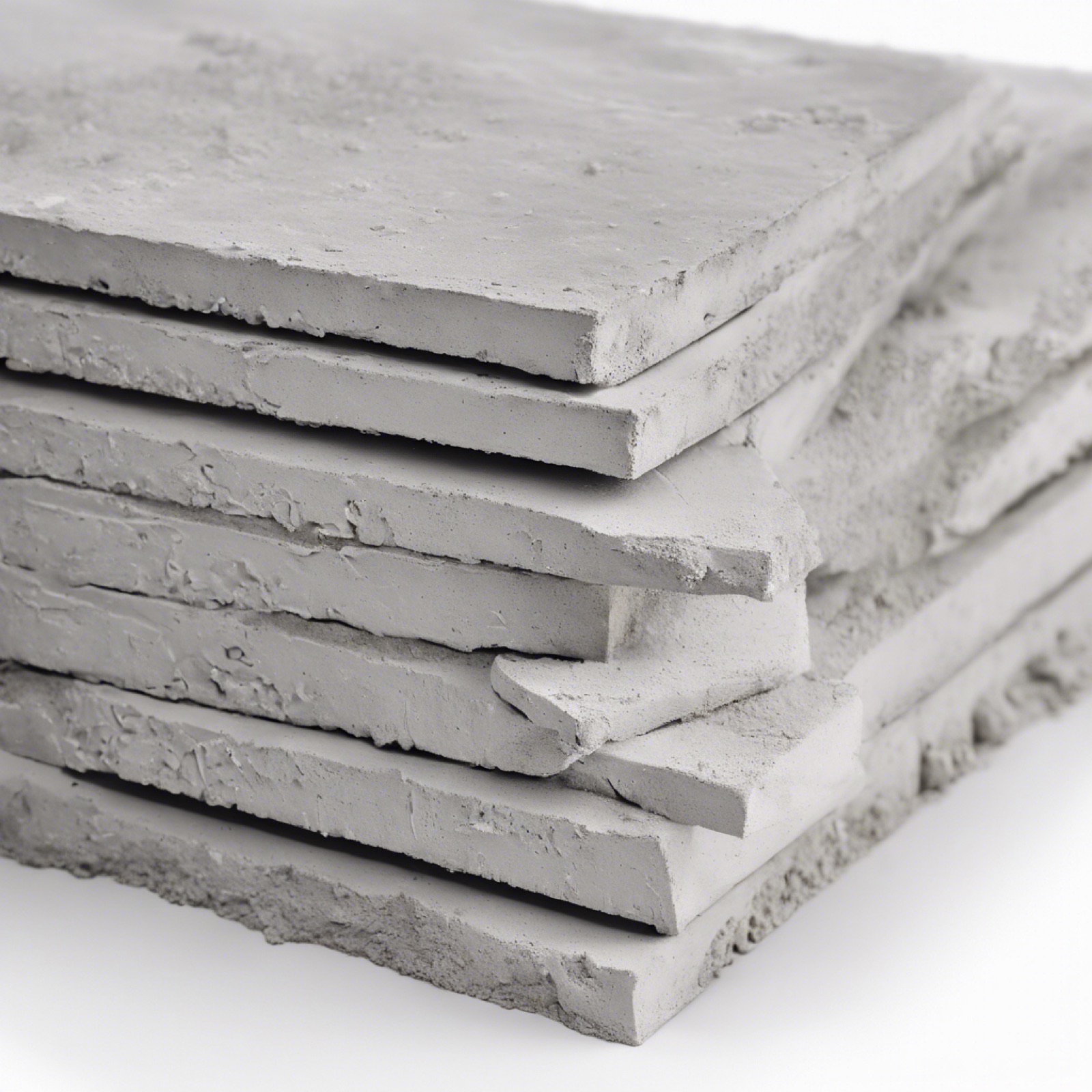 Stacked fiber reinforced slabs